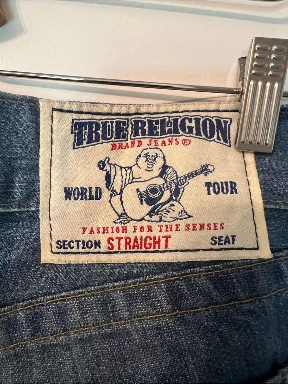 True Religion Vintage Section Straight Jeans, Made in USA—Y2K